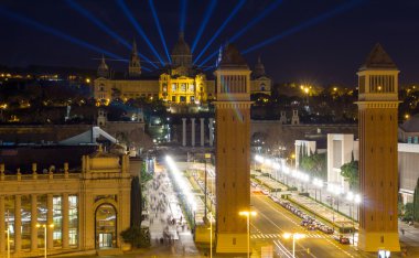 Havadan görünümü, Barcelona, İspanya