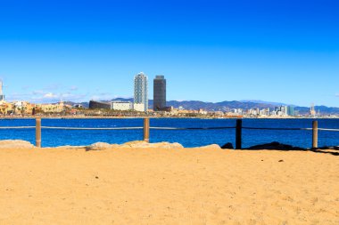 View of Barceloneta Beach clipart