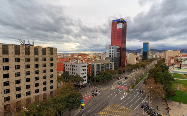 Barcelona, Panorama města — Stock fotografie