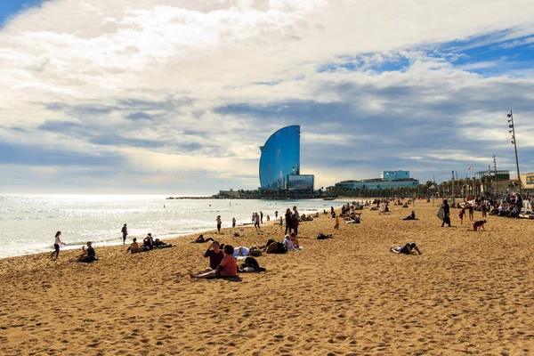 Βαρκελώνη, Spainview από την παραλία Barceloneta — Φωτογραφία Αρχείου