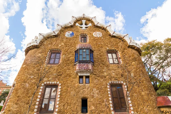 Barcelona, dům The Park Guell — Stock fotografie