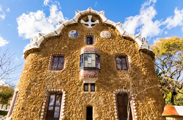 Barcelona, dům The Park Guell — Stock fotografie