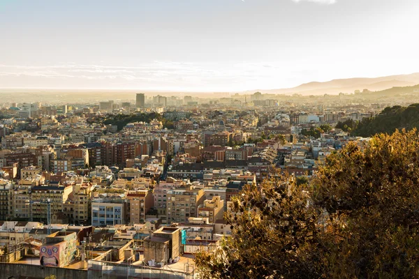 Panoramatický výhled na Barcelona City — Stock fotografie