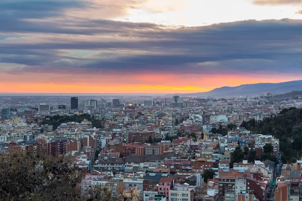 Panoramic view of Barcelona city — Stock Photo, Image