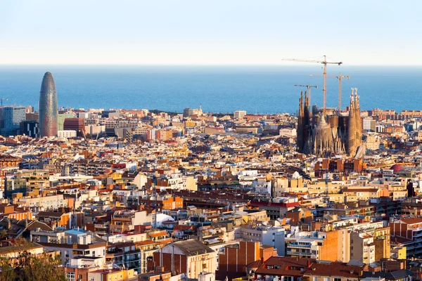 Barcelona, Blick auf die Sagrada Familia lizenzfreie Stockbilder