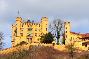 Castle Hohenschwangau Almanya'da. Bavyera