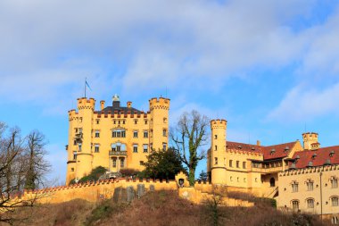 Castle Hohenschwangau Almanya'da. Bavyera