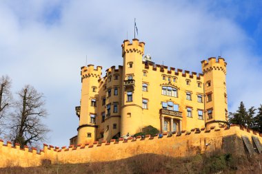 Castle Hohenschwangau Almanya'da. Bavyera