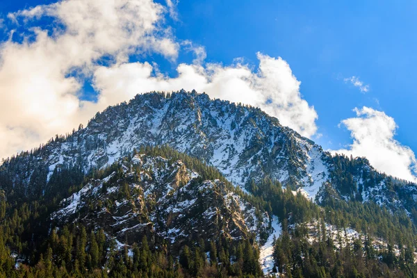 Pico de montanhas em Alpes — Fotografia de Stock