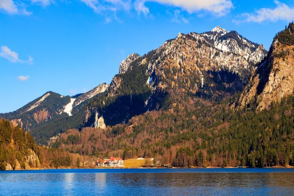 Krajina jezera Alpsee — Stock fotografie