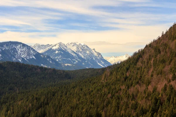 Liggande utsikt över Alperna — Stockfoto