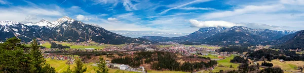 Panoramisch uitzicht van Reutte — Stockfoto