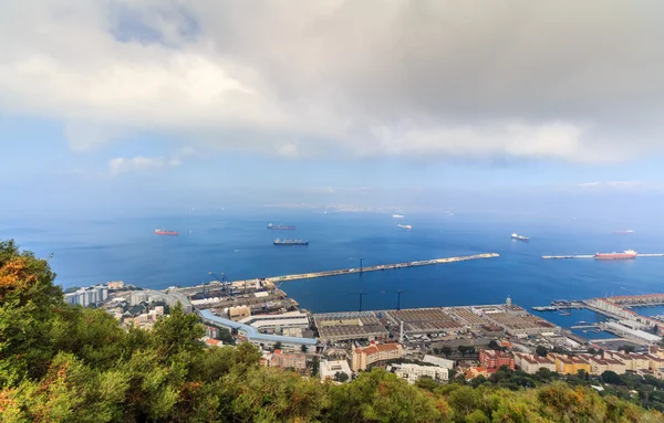 Vista sulla città di Gibilterra — Foto Stock