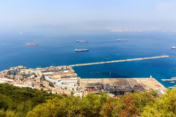 Vista sulla città di Gibilterra — Foto Stock