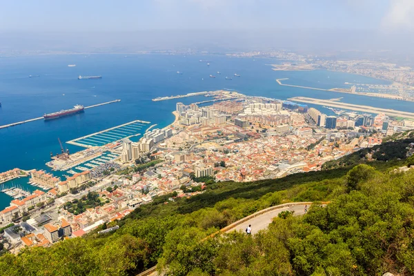 Vista sulla città di Gibilterra — Foto Stock