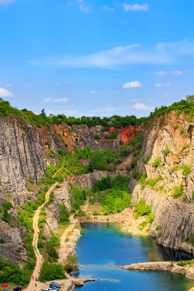 Old lime quarry, Big America — Stock Photo, Image