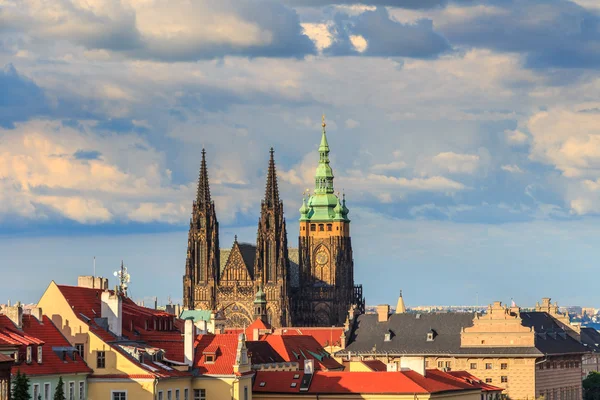 Słynny St. Vitus Cathedral Prague — Zdjęcie stockowe