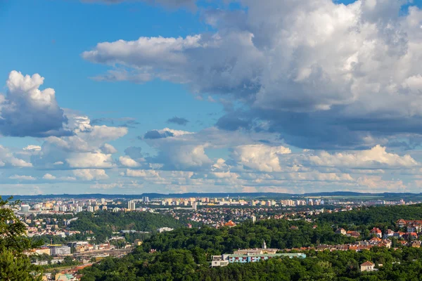 Scenic summer aerial view of the Old Town. — Stock Photo, Image