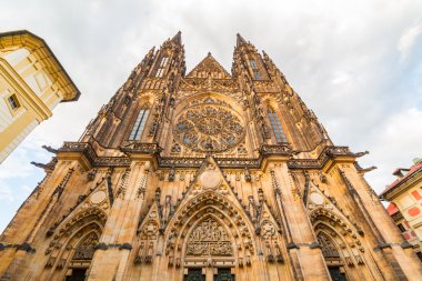 Ünlü St. Vitus Katedrali Prag
