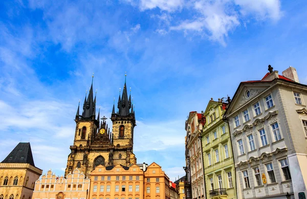 Old Town Square i Prag - Stock-foto