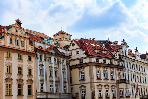 Old Town Square i Prag - Stock-foto