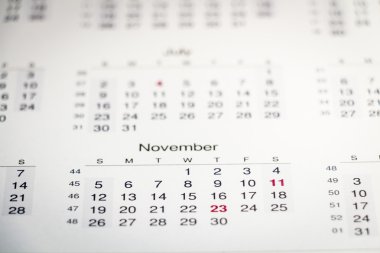 takvim sayfası arka planı