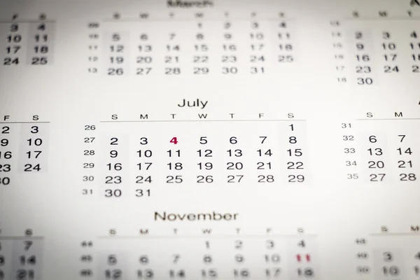 Kalender sidbakgrund — Stockfoto