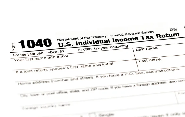 Daňový formulář 1040 nebo W-9 — Stock fotografie