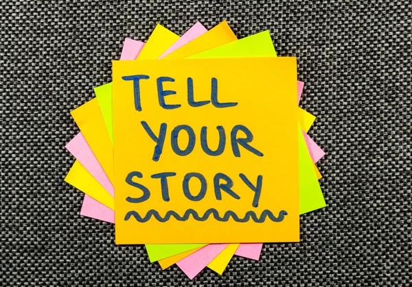 Ceritakan kisahmu. — Stok Foto