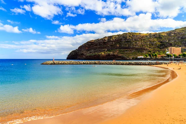 Best sandy beach on Madeira island — Stock Photo, Image