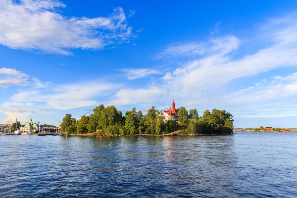 House on island in Baltic sea