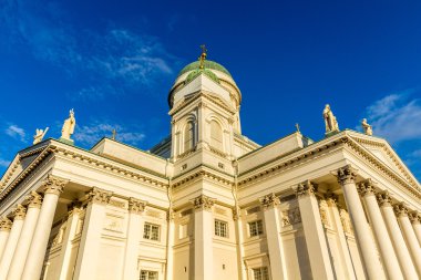 Güzel bir ünlü Helsinki Katedrali manzarası