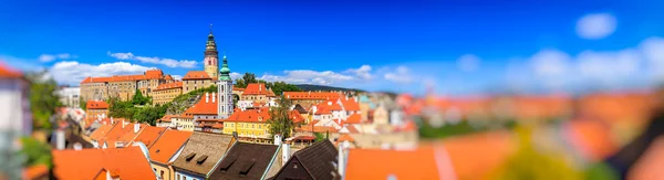 Utsikt över slottet och hus — Stockfoto