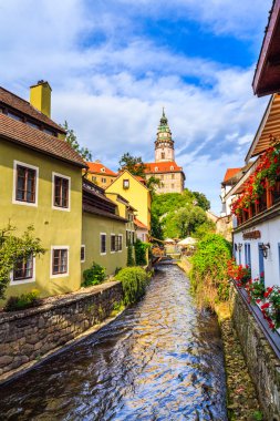 Cesky Krumlov tower görünüm