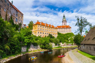 Cesky Krumlov tower görünüm