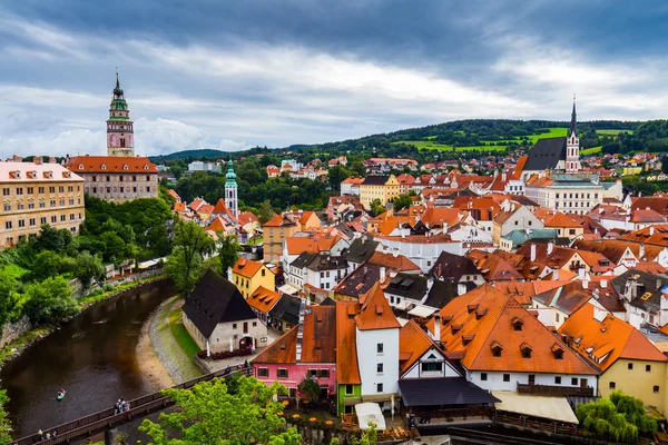 Cesky Krumlov ville en République tchèque — Photo