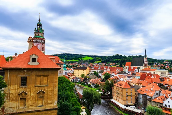 Cesky Krumlov ville en République tchèque — Photo