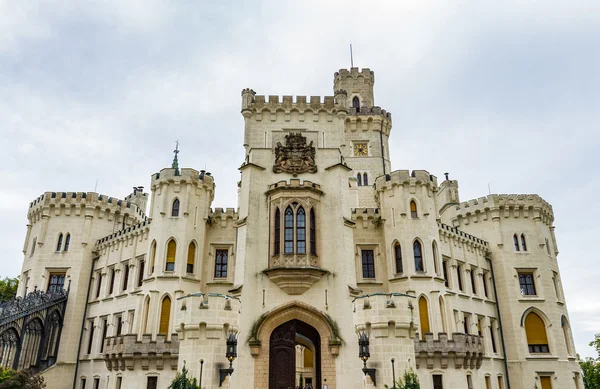 Castillo Hluboka nad Vltavou en República Checa — Foto de Stock