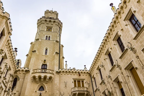 Castello Hluboka nad Vltavou in Repubblica Ceca — Foto Stock