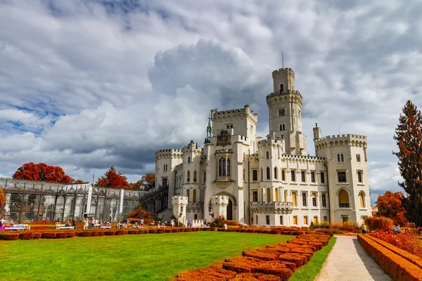 Castelo Hluboka nad Vltavou na República Checa — Fotografia de Stock