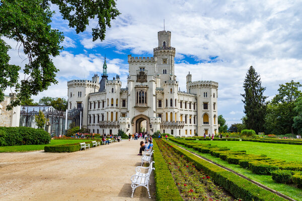 Castle Hluboka nad Vltavou in Czech Republic