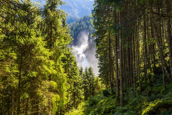 Cascade de Krimmler dans les Alpes — Photo