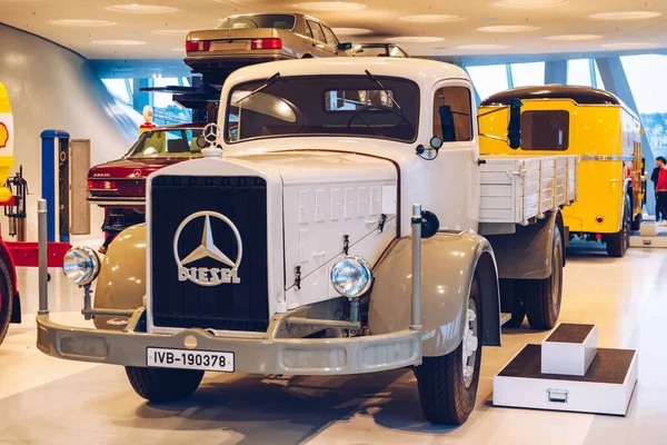 Stuttgart Tyskland Oktober 2019 Historiska Mercedes Bilar Som Förknippas Med — Stockfoto