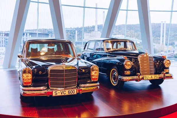 Stuttgart Alemania Octubre 2019 Los Coches Mercedes Históricos Asociados Con —  Fotos de Stock