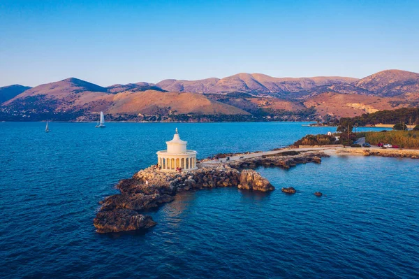 Aerial View Lighthouse Saint Theodore Lassi Argostoli Kefalonia Island Greece — Stock Photo, Image