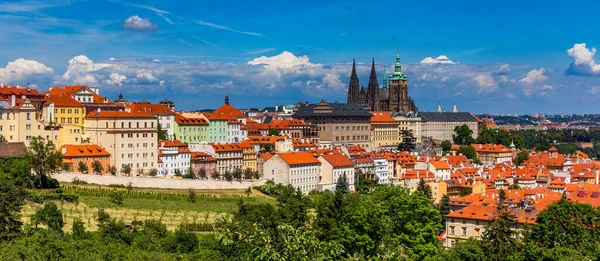 Praga Dia Ensolarado Vista Para Cidade Velha Praga República Checa — Fotografia de Stock