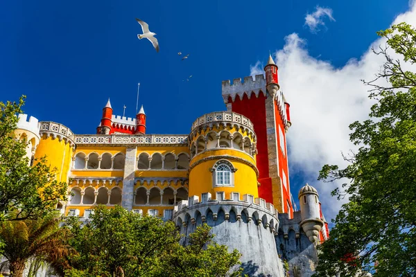 Sintra Daki Pena Sarayı Lizbon Portekiz Avrupa Seyahatleri Portekiz Tatiller — Stok fotoğraf