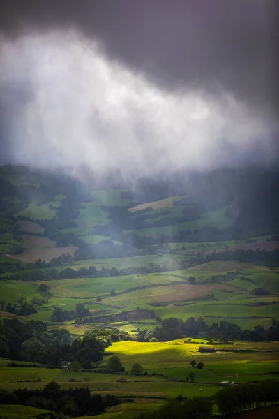 Açores Vista Panorâmica Paisagem Natural Maravilhosa Ilha Cênica Portugal Lagoas — Fotografia de Stock