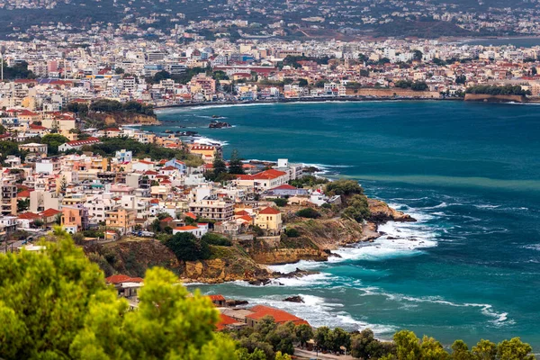 Porto Vêneto Velho Chania Com Barcos Iates Fisihing Creta Grécia — Fotografia de Stock