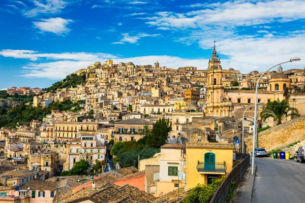 View Modica Sicily Italy Modica Ragusa Province View Baroque Town — Stock Photo, Image